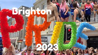 Brighton PRIDE Parade 2023 LGBTQ Pride Party by the sea Pride 2023 dance costume floats UK [upl. by Assiron]