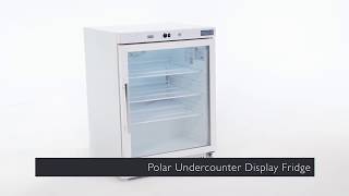 Polar Under Counter Display Fridge 150Ltr White CD086A [upl. by Annaig]