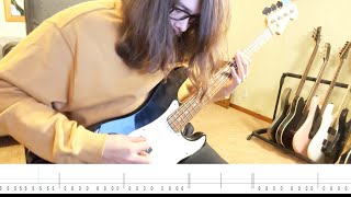 Daylily  Bass Cover Tabs on Screen One take play through [upl. by Segalman]