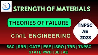 Theories of Failure  Tamil  Strength of Materials  Civil Engineering  TNPSC AE 2023  SSC JE [upl. by Sophia]