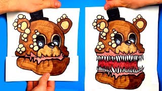 CREATE YOUR FNAF ANIMATRONICS  10 COOL Five Nights at Freddys DIY IDEA  CHALLENGE  You cant hide [upl. by Jerrold746]