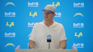 Jim Harbaugh On Team Chemistry After Titans Win  LA Chargers [upl. by Suzetta]