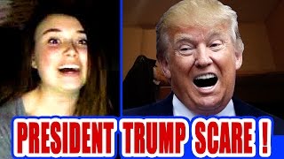 President Donald Trumps Face Scares People omegle prank [upl. by Euphemie545]