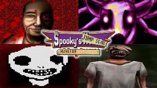 Spookys Jump Scare Mansion  All Death Scenes Main Game Endless Mode Karamari Hospital [upl. by Niddala]