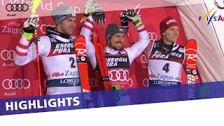 Hirscher achieves historical record in Zagreb Slalom  Highlights [upl. by Meyers131]