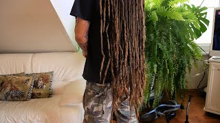 Wahnsinn  knielange Dreadlocks Root tightening for knee length locks [upl. by Elbag118]