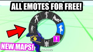 WORKING How To Get ANY Fortnite Emote For Free UPDATED EMOTE MAPS [upl. by Hanoj]