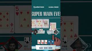 THE WINNING HAND 🏆 I 25000 SUPER MAIN EVENT shorts wsop [upl. by Svend]