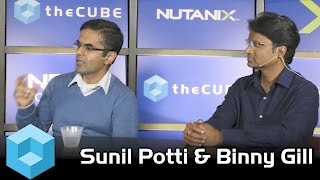 Sunil Potti amp Binny Gill  Nutanix Next 2015  theCUBE [upl. by Utica826]