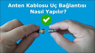 Anten kablosu uç bağlantısı  Anten kablosu sorunlarını çözdük [upl. by Kip]