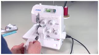 Overlock perfekt einstellen  Fadenspannung vom Meister [upl. by Yeargain]