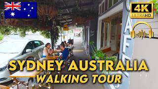 WALKING AROUND SYDNEY AUSTRALIA  Streets of Balmain  4K UHD Video Walk  Binaural Audio [upl. by Aecila770]