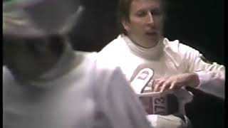 1984 Mens Team Epee Olympics FRA Philippe Boisse VS FGR Volker Fischer [upl. by Laws]