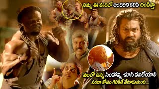 Dhruva Sarja Powerful Attack On Kai Greene Ultimate Climax Action Fight Scene  Icon Entertainments [upl. by Inesita]