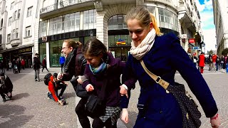 Silly Walk Day Flashmob Hungary 2015 [upl. by Etna]