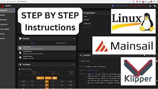 Install klipper with mainsail on linux  step by step [upl. by Robby]