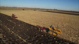 Plow Day  Aerial view  Ashkum IL  Nov 13 2016 [upl. by Clarisa153]