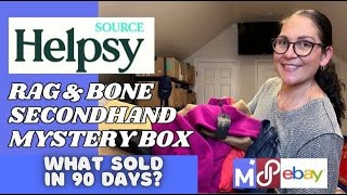 WHAT SOLD in 90 Days  Helpsy Source Rag amp Bone Womens Secondhand Clothing Mystery Box [upl. by Ellennahs]