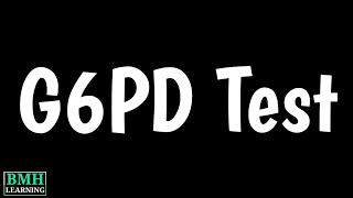 G6PD Test  Glucose6Phosphate Dehydrogenase Test [upl. by Anoval]