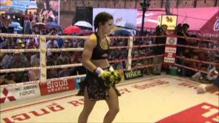 Gina Carano  Fight in Thailand [upl. by Jenette]