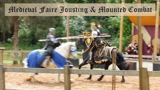 Medieval Faire Jousting and Mounted Combat  TN Ren Fair [upl. by Hcirteid]