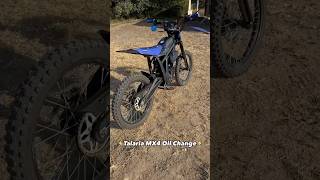 Talaria MX4 oil change at 180 miles and change oil every 3000 miles talaria talariasting ebike [upl. by Novhaj]