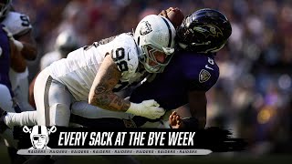 Every Raiders Sack at the Bye Week  Highlights  NFL [upl. by Perla]