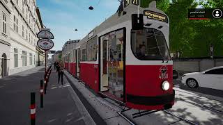 TramSim Vienna on PS4 Route71 Type E2C5 [upl. by Ailb]