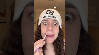 PURPLE LIP GLOSS OR LIP BALM msbeanie comedy funny shorts [upl. by Eiramanel]