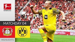 Bayer 04 Leverkusen  Borussia Dortmund 34  Highlights  Matchday 4 – Bundesliga 202122 [upl. by Ahgiel801]