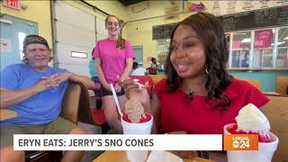 Eryn Eats Jerry’s Sno Cones [upl. by Aletse]