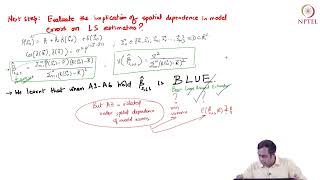 Spatial dependence in a regression model [upl. by Picker]