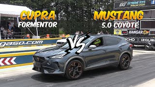 Cupra Formentor vs Mustang 50 Coyote  Arrancones [upl. by Ahso]