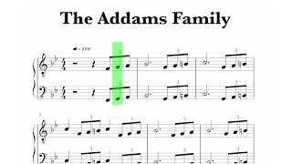 The Addams Family Theme Sheet Music [upl. by Rusell]