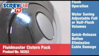 Screwfix Fluidmaster Button Cable Dual Flush amp Bottom Inlet Toilet Fittings [upl. by Odeen]