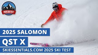 2025 Salomon QST X  SkiEssentialscom Ski Test Review [upl. by Olwena611]