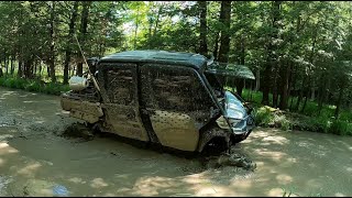 Huge Renegades and Defender Hitting the Big Hole  Tigerton Atv Park [upl. by Maurice644]