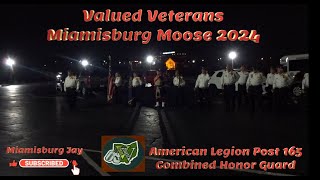 Valued Veterans Dinner and Honor Guard Program  Miamisburg Moose November 2024 [upl. by Ttezil667]