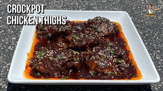 Crockpot Chicken Thighs Recipe  Easy Crockpot Chicken Recipes [upl. by Llertnac700]