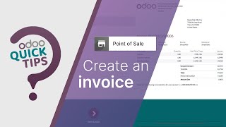 Odoo Quick Tips  Create an invoice in Point of Sale Point of Sale [upl. by Otnicaj918]