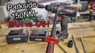 4AH vs 8AH w Parkside 150NM PPBSA 20 LI A1 TEST [upl. by Eylsel]