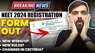 NTA NEET 2024 Latest News  NEET 2024 Registration Form Out  New Website For Registration NEET 2024 [upl. by Ail]