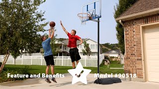 Lifetime 44quot MVP Basketball System  Model 90518  Feature amp Benefit Video [upl. by Marmaduke]