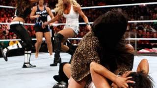 WWE Superstars Trish Stratus vs Vickie Guerrero on Raw [upl. by Garnes]