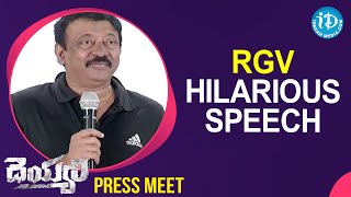 Ram Gopal Varma Hilarious Speech At Deyyam Moive Press Meet  iDream Filmnagar [upl. by Harmonie]