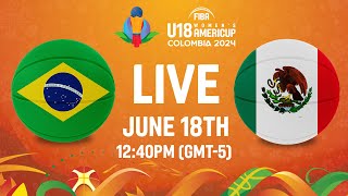 Brazil v Mexico  Full Basketball Game  FIBA U18 Womens AmeriCup 2024 [upl. by Eeliah]