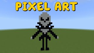 Minecraft Pixel Art Tutorial  Jack Skellington [upl. by Rimidalv]