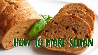 Seitan recipe  How to make VEGAN Kebab Meat HIGH PROTEIN [upl. by Torruella]