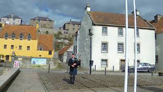 Piobaireachd of Donald DhuBlue Bonnets in Culross [upl. by Attekahs748]