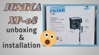 Jeneca XP08 External Hanging Filter Unboxing [upl. by Atoiyanap]